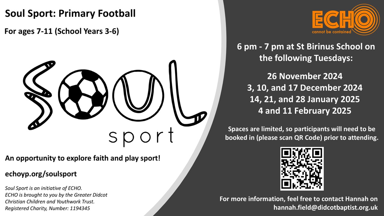 Soul Sport Primary Football (Dates)