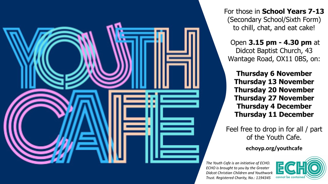 Youth Cafe - Flyer (Nov - Dec