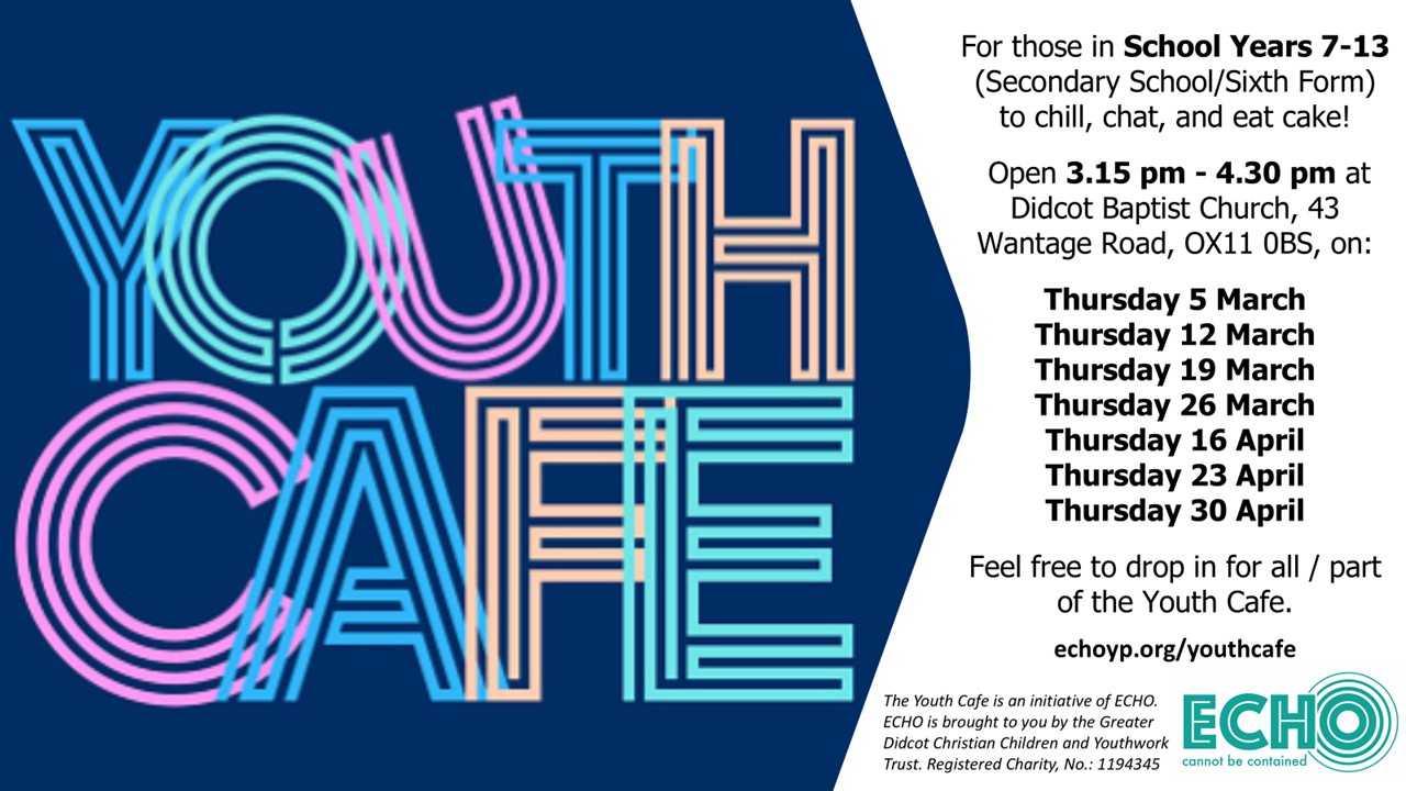 Youth Cafe - Flyer (Mar - Apr